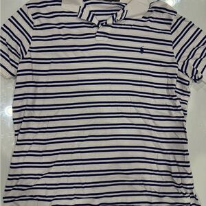Polo by Ralph Lauren Navy and White Striped Shirt